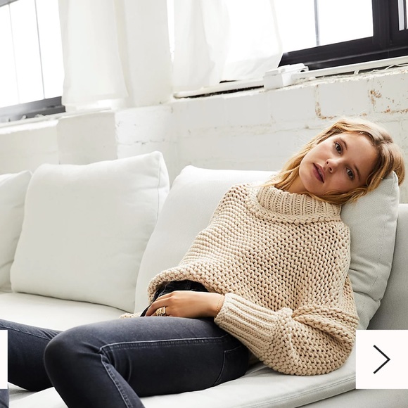 Free People Denim - We The Free Button Fly Distress Stella Skinny Jean